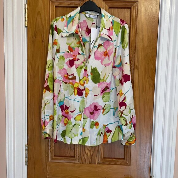 Zara Women's multi Blouse SIZE  S 2761/239/069 - Picture 3 of 5